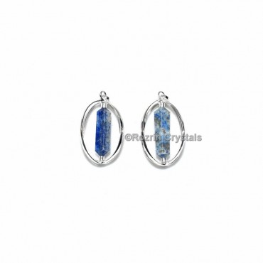 Lapis Lazuli Double Point Cage Pendant