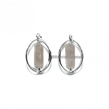 Smokey Quartz Double Point Cage Pendant