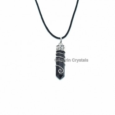 Tourmaline Spiral Pencil Pendant