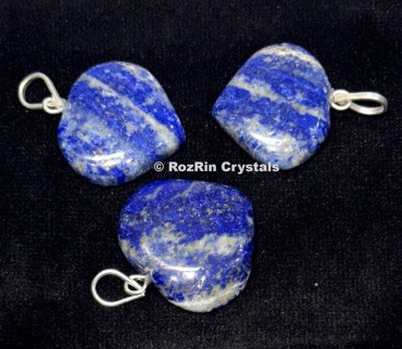 Lapis Lazuli Heart Pendants