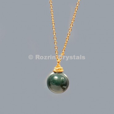 Bloodstone Ball Necklace