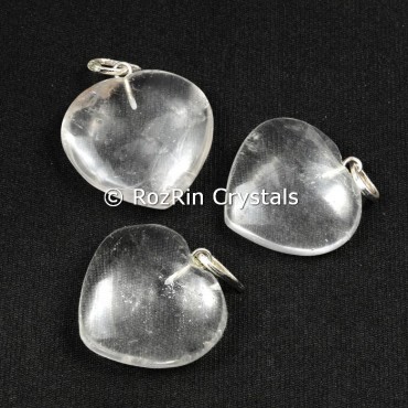 Clear Crystal Heart Shape Pendants