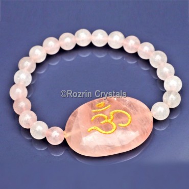 Rose Quartz Power Healing Bracelet With Beads