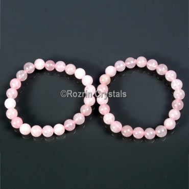 Export Quality Rose Quartz Gemstone Bracelet