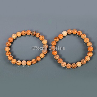 Wood Jasper stylish Gemstone Bracelet