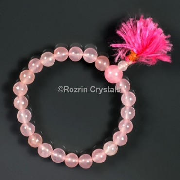 Fancy Rose Quartz Gemstone Bracelet