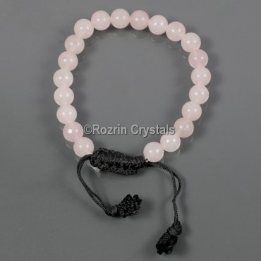 Rose Quartz Adjusteble Gemstone Bracelet style 2