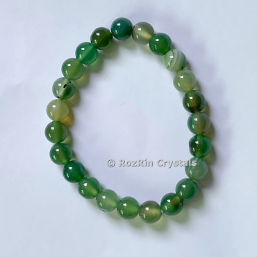 Green Agate Banded Bracelet