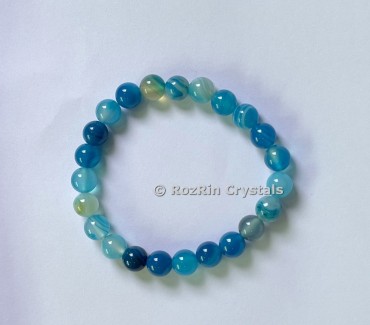 Blue Onyx Banded Bracelet