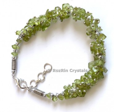 Peridot Stone Uncut Bracelets