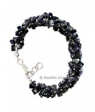 Black Jasper Uncut Bracelets