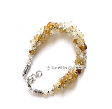 Citrine Stone Uncut Bracelets