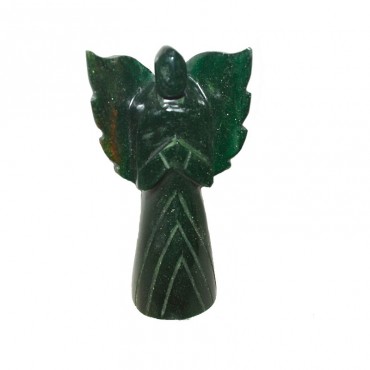 Green Jade  Hand Carved Angel