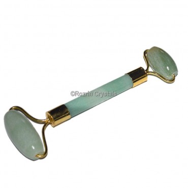 Green Aventurine Face Massager Tool Anti Anging Roller Massager