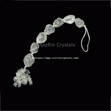 Natural Crystal Quartz Hanging Stone