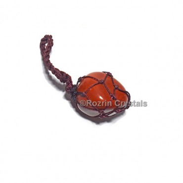 Red jasper tumbled hanging