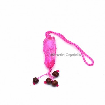 Pink Aura Crystals Decorative Hand made hanging