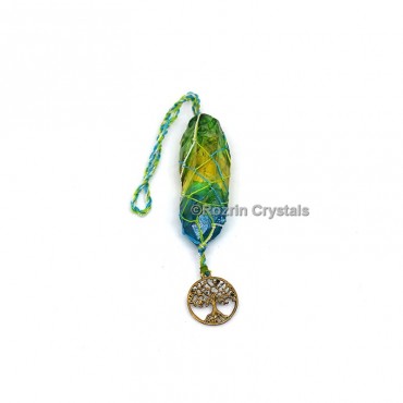 Aura Crystals With Tree Of Life Hanging