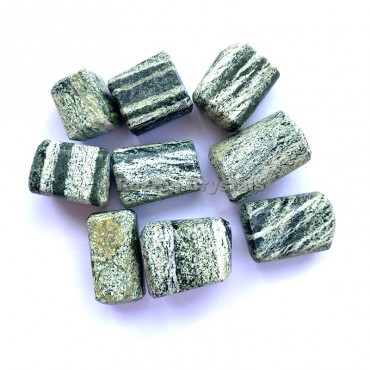 Green Zebra Jasper Tumbled Stone