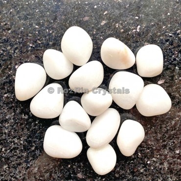 White Agate Tumbled