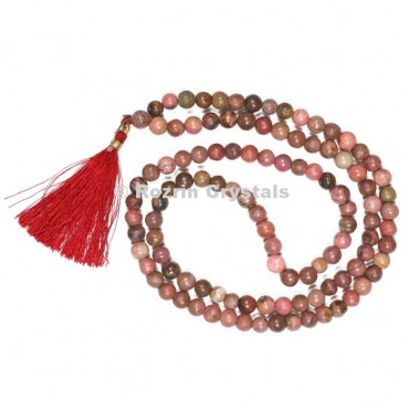 Rhodochrosite Japa Mala