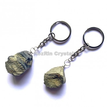 Pyrite Natural Rough Keychain