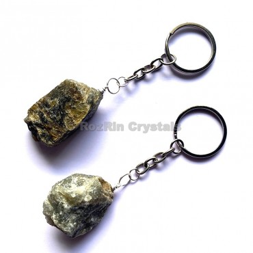 Labradorite Natural Rough Keychain