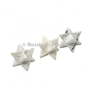 Howlite Merkaba Star