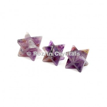 Amethyst Merkaba Star