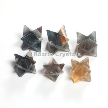 Multi Flourite Merkaba Star