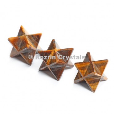 Tiger Eye Merkaba Star