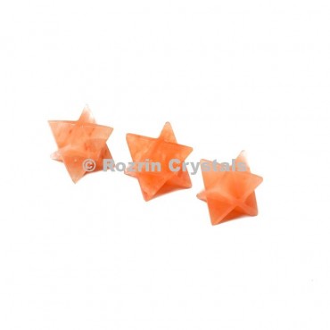 Peach Aventurine Merkaba Star