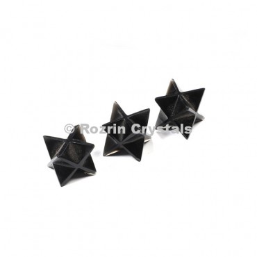 Black Obsidian Merkaba Star