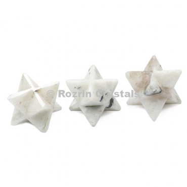 Rainbow Moonstone Merkaba Star