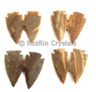 Double Arrow Native American Arrowheads