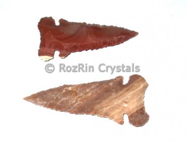 Fancy Curved Native American Arrowheads