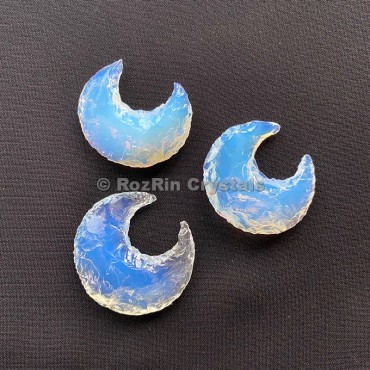 Opalite Moon  Crescent handmade