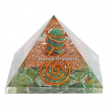 Green Aventurine Orgonite Pyramids