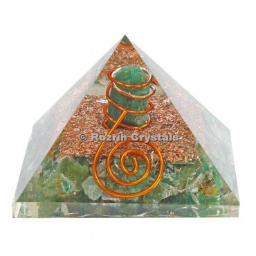 Green Aventurine Orgonite Pyramids