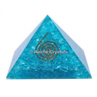 Aqua Onyx Healing Orgonite Pyramids