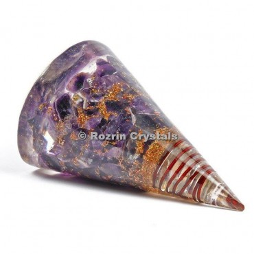 Amethyst Conical Pyramids