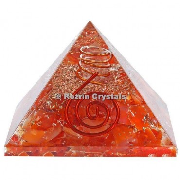 Red Carnellian Healing Orgone Pyramids