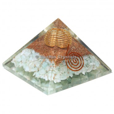 Amazonite With Spiral Orgone Pyramid
