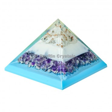 Beautiful Amethyst Orgone Pyramid