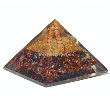 Garnet Orgone Pyramid