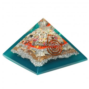 Orgone Pyramid With Mix Stone