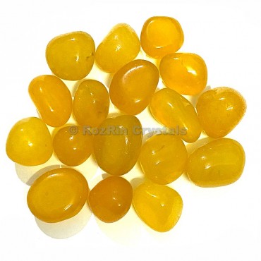 Yellow Onyx Tumbled Stone