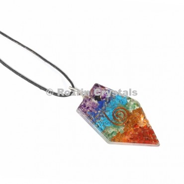 Chakra Orgonite Arrow Pendant