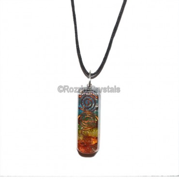 Orgonite Chakra Chocolate Reiki Pendant