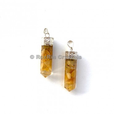 Yellow Aventurine Orgonite Pencil Pendants